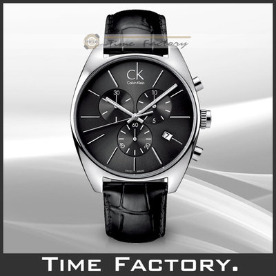 【時間工廠】全新原廠正品 CK Calvin Klein 簡約經典三環紳士腕錶 K2F27107