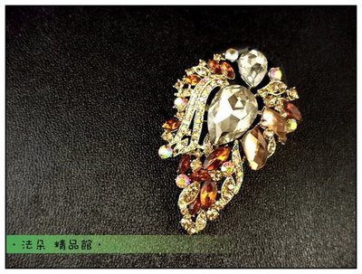 ♛ 法朵 精品館 ♛嚴選精品 ㊣韓國㊣華麗尊爵．光茫 造型胸針別針*H831*珠寶捧花材料