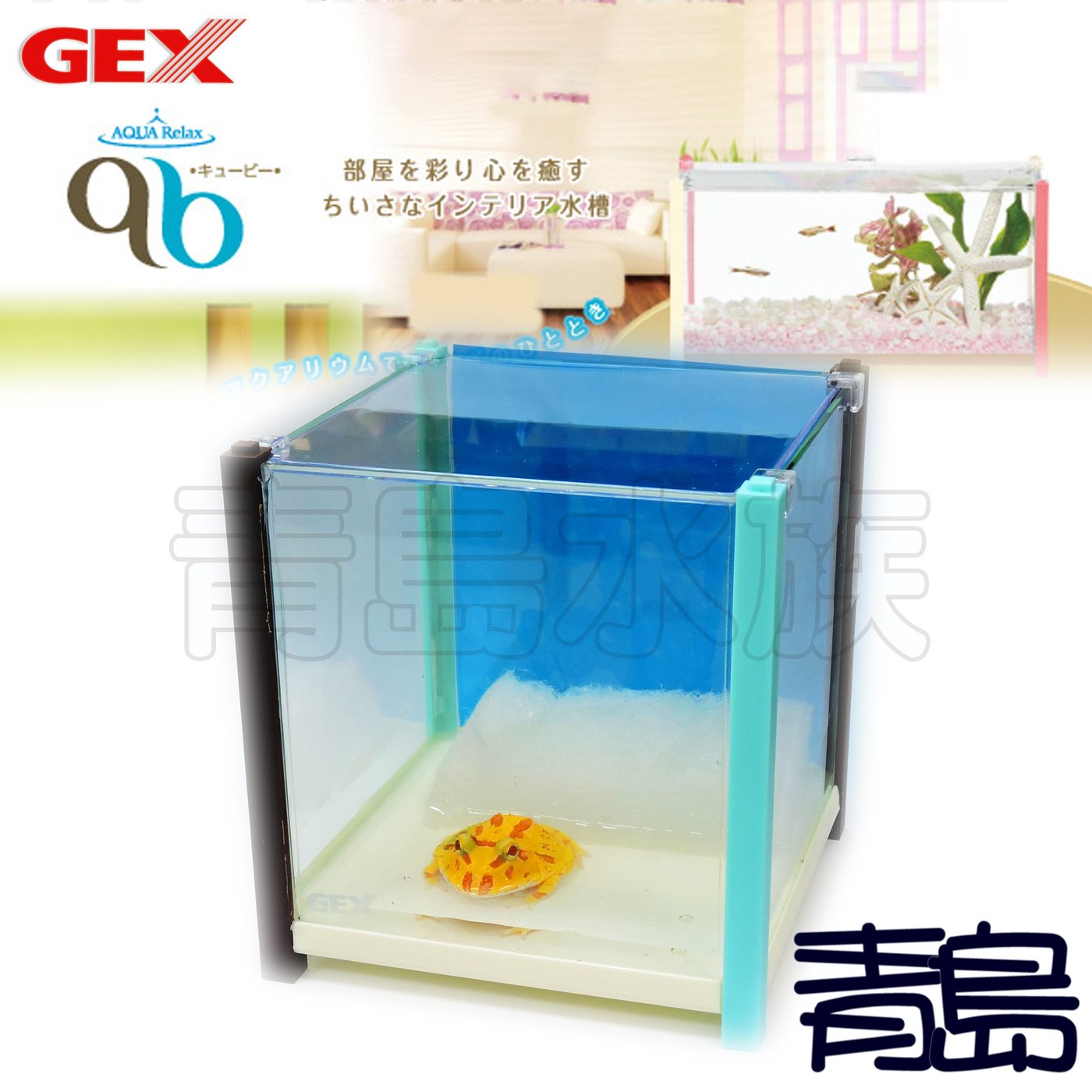 五2 Y 青島水族 日本gex五味 Qb鬥魚缸角蛙小型魚微景觀迷你魚缸可堆疊 小 粉紅 Yahoo奇摩拍賣