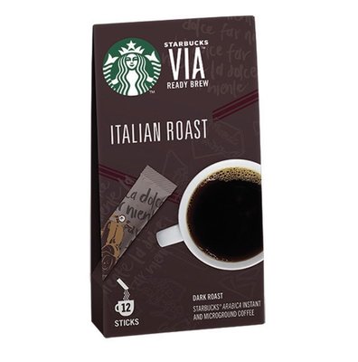 星巴克VIA®義大利烘焙即溶咖啡  Starbucks VIA®Ready Brew-Italian Roast