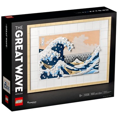 積木總動員 LEGO 31208 ART 葛飾北齋－神奈川沖浪裏 外盒48*38*10cm 1810pcs