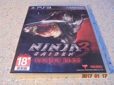 PS3 忍者外傳3-利刃邊緣 中文版 Ninja Gaiden 直購價700元 桃園《蝦米小鋪》