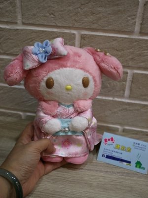 婕的店日本精品~日本Sanrio 美樂蒂櫻花和服玩偶