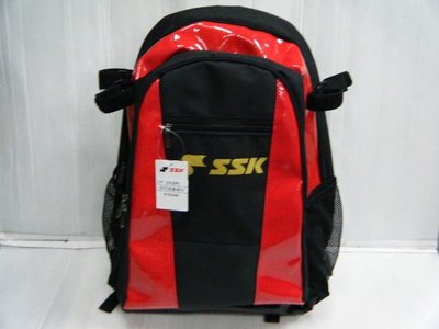 *新莊新太陽* SSK MAB99 獨家訂製版 棒壘球 個人 裝備袋 後背包 黑X紅X金標 底部補強  特價1490