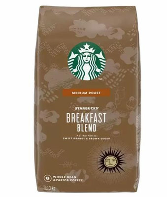 [COSCO代購4] D614575 STARBUCKS BREAKFAST BLEND 早餐綜合咖啡豆每包1.13公斤