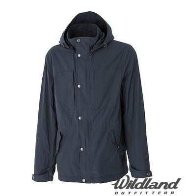 (登山屋)Wildland 荒野男Pile裡防風保暖時尚外套0A52906-49深灰藍