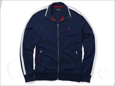 Polo Ralph Lauren RL小馬LOGO海軍藍棉質立領外套夾克有型上班運動打高爾夫球 L號 愛Coach包包