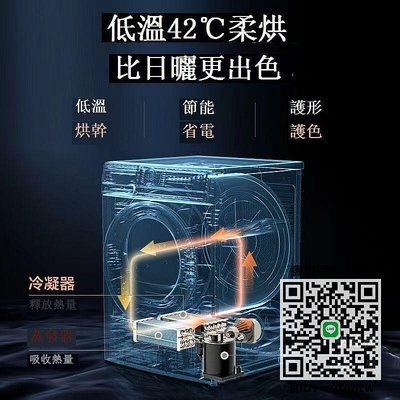 烘乾機小天鵝熱泵式烘干機TH100-H32Y 家用干衣機紫外線除菌 快烘10公斤