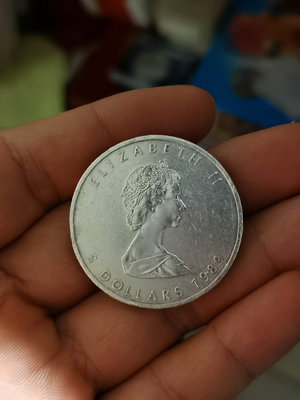 1989年加拿大楓葉銀幣 1989年加拿大1盎司楓葉銀幣，稀