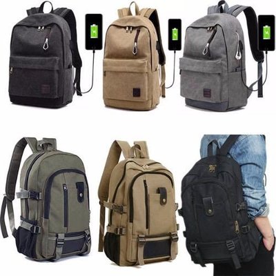 筆電包  ❉▩♠雙肩包男大容量初高中大學生書包男女時尚帆布潮流旅行背包電腦包