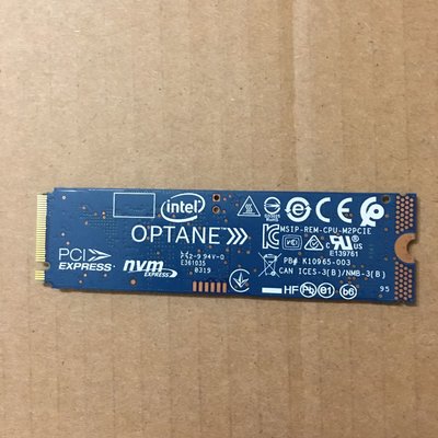 二手Intel H10 Optane 32GB + Intel M.2 PCIE 3.0 NAND SSD 512GB固態硬碟QLC台北可面交