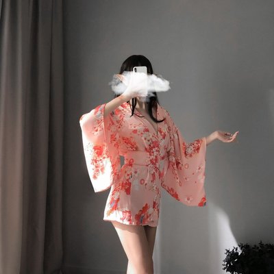 女新款日式印花和服激情套裝衣浴袍支持女誘惑