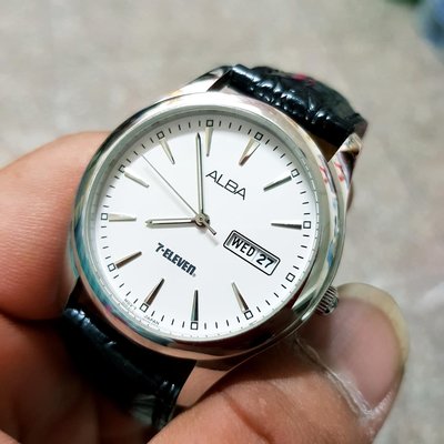 ＜全球百大紀念錶＞38mm 大錶徑 日本 ALBA 漂亮 石英錶 大手圍也ok 亮晶晶 男錶 女錶 中性錶