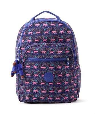 出清全新正品 Kipling 亞洲限量版藍紫滿版猴子背包 CLAS SEOUL B Monkey Spring