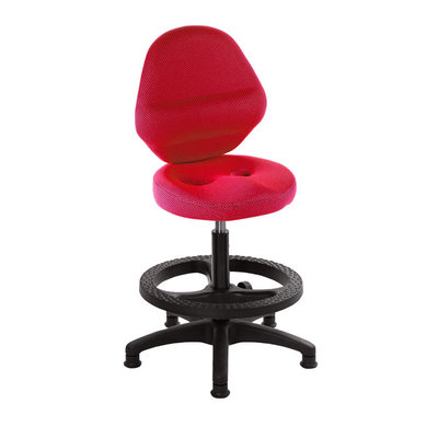 GXG 吧檯椅 加椅背 (塑膠腳+踏圈) 型號T10 EK