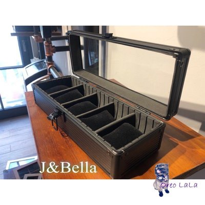Oreo LaLa 🐈現貨 J&amp;Bella大錶徑鋁合金5格錶盒手錶盒 G-shock baby-G 收納盒收藏盒展示盒