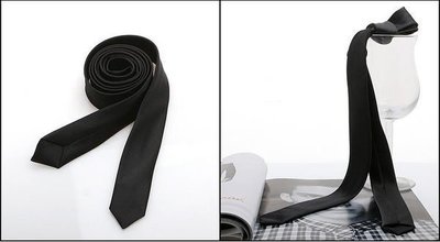 vivi領帶- //時尚百搭 (黑色) 韓版細領帶『商務、結婚、休閒』強力推薦~現貨供應..拉鍊也有
