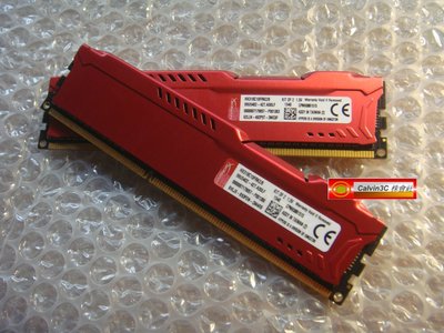 金士頓 HyperX FURY DDR3 1866 Kit 4GX2 8G HX318C10FRK2/8 單面超頻 終保 紅色