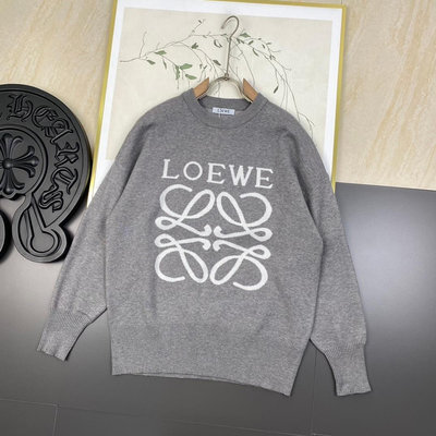 LOEWE 羅意威 LOGO字母提花全部對色定染含羊毛的棉紗線，柔軟親膚，雙層針織手感無敵好，拿到手里就能感 NO107479