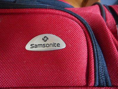 Samsonite紅色大提包.大背包