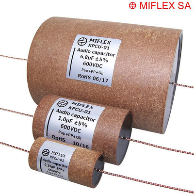 歐洲波蘭MIFLEX米福 銅箔油浸紙管電容Audio capacitor