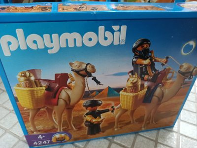 全新 公司貨 德國 Playmobil 4247 埃及 盜墓者 駱駝 法老王 摩比 老件 老摩 絕版 XXL 動物 歷史