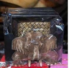 INPHIC-東南亞風情木雕手工藝品大象杯墊家居裝飾擺飾