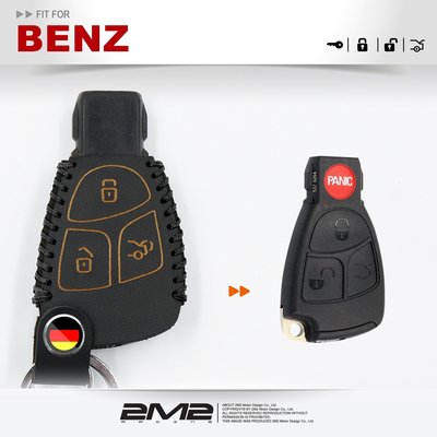 BENZ W202 W203 W208 W209 W210 W211 ML350 賓士汽車 晶片 電子鑰匙皮套 鑰匙包