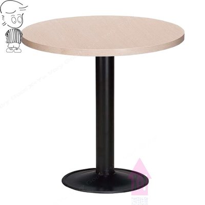 【X+Y】艾克斯居家生活館     餐桌椅系列-艾蜜 2尺圓桌(302/烤黑圓盤).餐桌.洽談桌.另有2.5尺.摩登家具