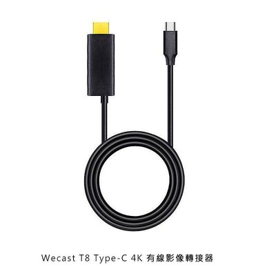 【現貨】ANCASE Wecast T8 Type-C 4K 有線影像轉接器