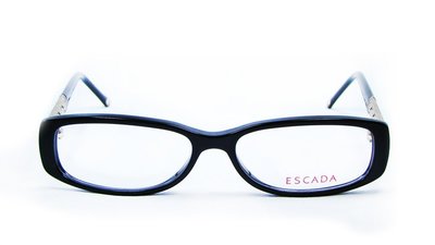 逢甲眼鏡：德國時尚品牌ESCADA，全新正品，全素黑框，設計感邊側 ：VES 121S-0700