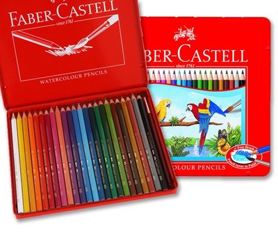 德國輝柏 Faber-Castell 115845 24色 油性色鉛筆 / 115925 24色 水性色鉛筆