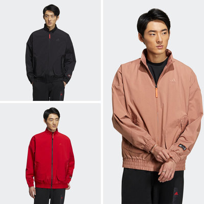 【豬豬老闆】ADIDAS CM COM WV JKT CNY 立領外套 男款 黑HZ3037紅HZ3039粉HZ3038