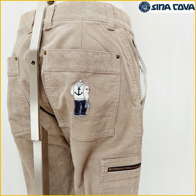 SINA COVA 老船長 長褲 LUPO DI MARE 西娜科瓦 義大利品牌 日本二手衣 多口袋長褲 M6561L