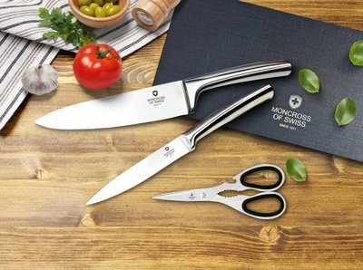 瑞士moncross 420不鏽鋼一體成型不鏽鋼刀具組 瑞士刀具 剪刀 萬用刀 料理刀