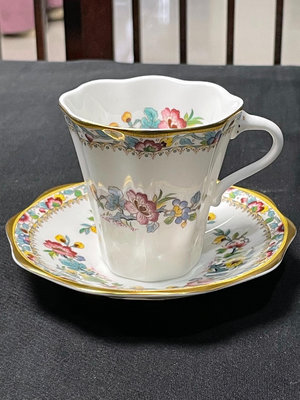 英國Coalport 科爾波特古董骨瓷咖啡杯紅茶杯
