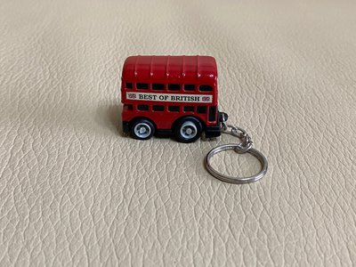英國帶回 超可愛 迷你 雙層巴士 雙層公車 迷你公車 模型車 可滑動 鑰匙圈 紀念品 收藏品