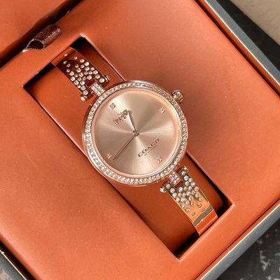 現貨COACH 手錶PARK系列 水晶錶盤 精美手鐲錶 女錶 日常生活防水明星同款熱銷