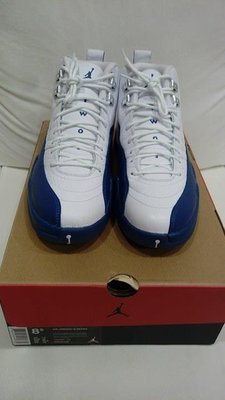 AIR JORDAN 12 RETRO FRENCH BLUE 法國藍 白藍 男 籃球鞋 US8.5