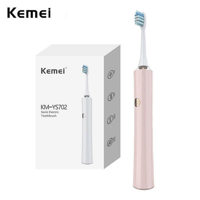 KEMEI 科美超聲波美白電動牙刷一次充電 110 天 42,000 VPM 3 種模式成人可充電牙刷-格林先生美髮館