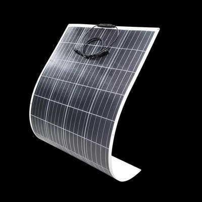 100W半柔性太陽能發電板光伏系統房頂電池板軟板12VY3225