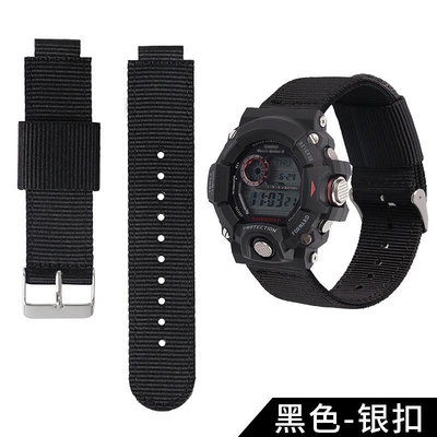 適配卡西歐貓人G-SHOCK手錶GW-9400尼龍替換帶非原裝運動透氣錶帶
