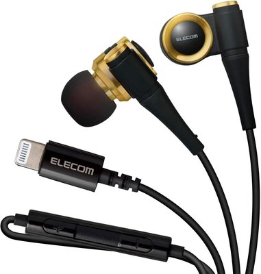 平廣 ELECOM EHP-CH1010 金色 耳機 EHP-LCH1010MGD 蘋果 Lightning 接頭iOS