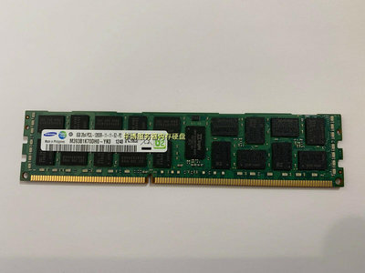 三星 原廠 8G 2RX4 DDR3 1600 ECC REG PC3/L-12800R伺服器記憶體條