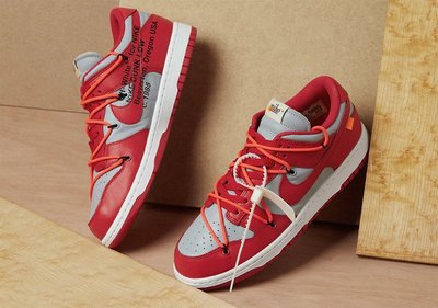 Nike Dunk Low Off-White University Red CT0856-600 代購附驗鞋