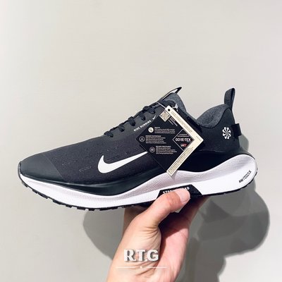 【RTG】NIKE REACTX INFINITY RN 4 GTX 黑色 慢跑鞋 防水 潑墨 男 FB2204-001