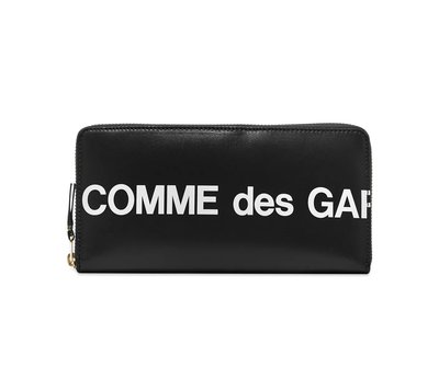 [全新真品代購] COMME des GARCONS LOGO圖案 對開拉鍊皮夾 / 錢包 (川久保玲)
