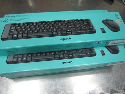 【聯暘電腦】公司貨~$520(含稅)~羅技 MK220 無線鍵盤滑鼠組合 (有店面，可自取)