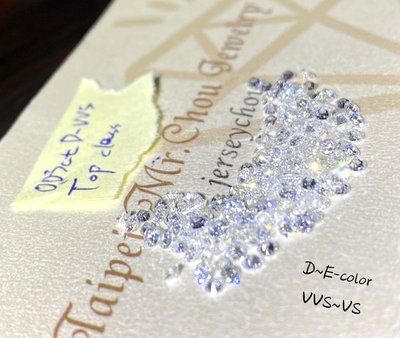 【台北周先生】高淨度 D~E-COLOR大顆 天然白色鑽石 真鑽 白鑽 3分鑽 鑽石圓切割 周老闆使用 數量隨時下降