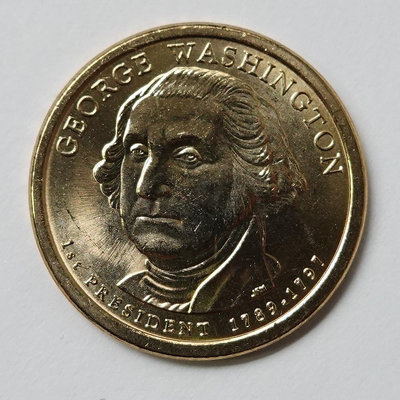 美國首任總統喬治·華盛頓總統紀念幣.1元.全新卷拆 銀幣 錢幣紀念幣【悠然居】369